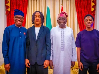 Wike da ‘ya’yansa sun ziyarci Tinubu a Legas [Hotuna]