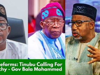 Tax Reforms: Tinubu Calling For Anarchy – Gov Bala Mohammed