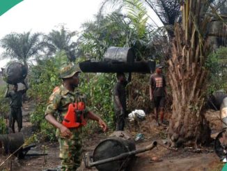 Army Seizes 90,000 Litres of Stolen Oil, Dismantles 20 Illegal Refining Sites in Niger Delta