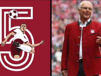 Bayern Munich Retires Number 5 Jersey In Honour Of Beckenbauer