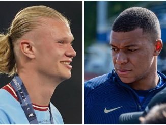 Erling Haaland and Kylian Mbappe