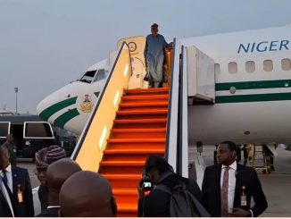 Tinubu returns to Nigeria from South Africa