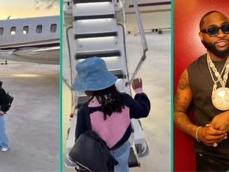 Man Knocks Davido for Allowing Daughter Hailey Enter Private Jet: "Stop Exposing Children to Luxury"