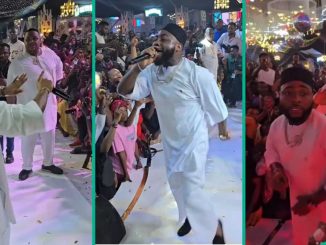 Davido Performs at Burial Ceremony in Anambra, Cubana Chiefpriest Spotted As Dollars Rain in Video