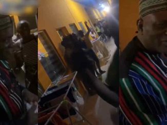 Jubilation as a Nigerian Vice Chancellor dances to the 'Aaron Pierre Mufasa Dance' following his visit to the female hostel (WATCH)