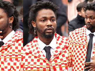 Singer Omah Lay steps out in style for Paris Fashion Week 2025 (WATCH)