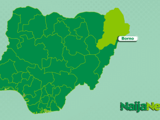 Map of Borno State, Nigeria