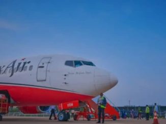 JUST IN: Tension As Max Air Aircraft Tyre 'Explodes' In Kano Kano