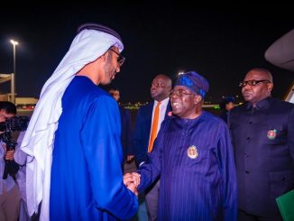 Tinubu Arrives In Abu Dhabi For Sustainability Week