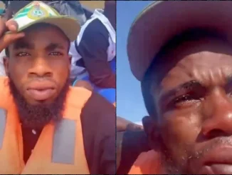 Corper weeps bitterly after boat breaks down in the middle of nowhere
