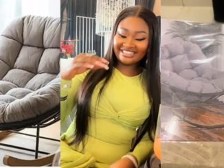 Lady receives a picture frame instead of the lounge chair she ordered online (WATCH)