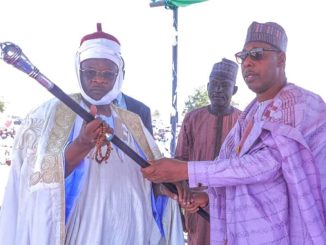 Governor Zulum Presents Staff Of Office To New Shehu Of Dikwa