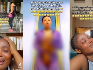 Lady weeps as friend passes away after 7 days of mental distress, blames Sagamu boys