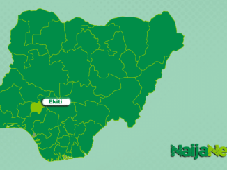 Map of Ekiti State, Nigeria