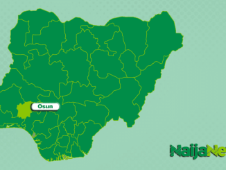 Map of Osun State, Nigeria