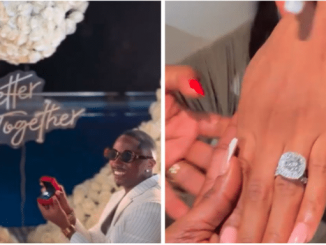 Singer Juma Jux, Proposes To Iyabo Ojo’s Daughter, Pricilla For The Second Time With ₦75 Million Diamond Ring