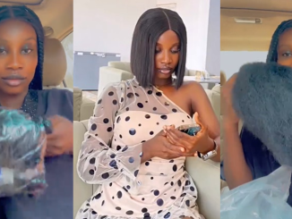 Lady reveals the 'sponge-looking wig' her paternal aunt sent to her for her final year sign-out (WATCH)