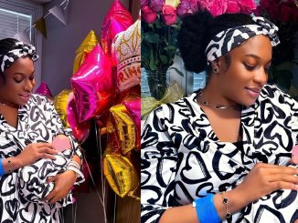 "My baby is here. Welcome to the world my sunshine" – Actress Chika Ike celebrates the birth of her baby girl (IMAGES)