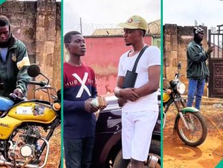 FUTA 500 Level Student of Statistics Riding Okada Gets Help From NYSC Content Creator