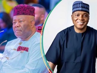 BREAKING: Saraki Reacts To Akpabio’s Claim Of Plan To Remove Him Over Natasha Saga