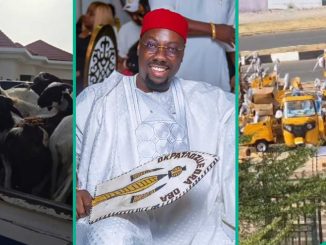 Obi Cubana Receives 50 Rams, 50 Tricycles Ahead of 50th Birthday: “Record Breaking Party Loading”