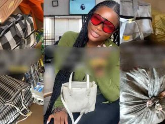 "Is she living in school forever" – Lady stúnned after discovering her new roommate resumed school with 13 bags (WATCH)