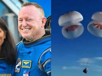 Astronauts lands to earth after 9-Month space ordeal