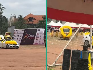 Woman Shares Video of School Inter-house Sports as Yellow House Uses Keke and Horse For March Past