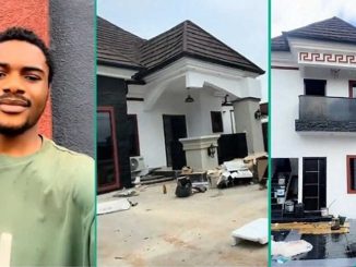 Nigerian Man Who Built Magnificent House from Scratch Posts Inspiring Video on TikTok, People React