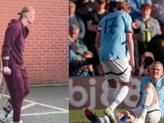 Man City sweat over Haaland’s fitness as striker picks possible out-of-season injury