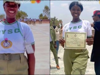 Corps member reveals shocking weight loss after service