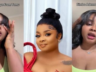 Lady laments being called 'Bimbo Ademoye from temu' over resemblance to nollywood actress