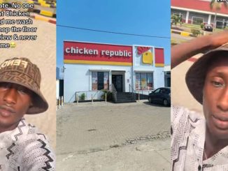 Man claims Chicken Republic made him wash plates and mop floor for interview