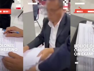 Senior police officer caught cheating in entrance exam