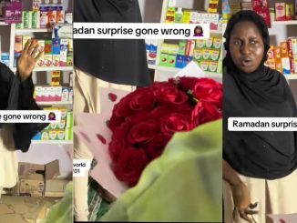 Woman rants as husband surprises her with ₦40k worth of flowers, fails to provide food for kids