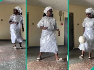Nigerian Mother Displays Impressive Football Skills, Jogs Like Professional Soccer Player