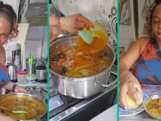 Video of Singer Yemi Alade Cooking ‘Angry’ Ogbono Soup Trends As She Shows Her Playful Side