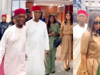 Regina Daniels, Annie Macaulay, Ned Nwoko make grand public appearance