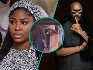 2baba, Wife Natasha Beam With Joy in Clip as They Exit Event: "E Don Too Waka For This Relationship"