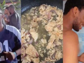 "And e chop am like that ooo" – Man discovers his cousin's 'cooking wonders' following his first time in the kitchen (WATCH)