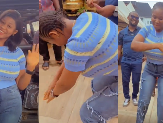 Caterer shows off her dancing skills at an event after her client gave birth to twins (VIDEO)