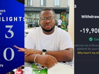 Man wins ₦120m from $10k bet on Arsenal vs Real Madrid in UCL quarter-final, to give out 10 laptops
