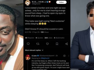 Man shares creepy midnight experience with girlfriend who worked as a banker
