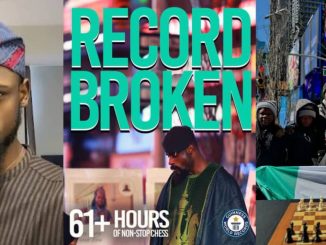 Tunde Onakoya breaks Guinness World Record for longest chess marathon