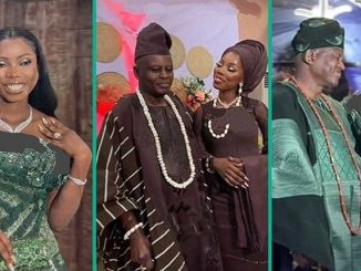 Lady's Wedding Video Goes Viral as She Ties Knot with Older Man, People React: "I Hope He Is Rich"