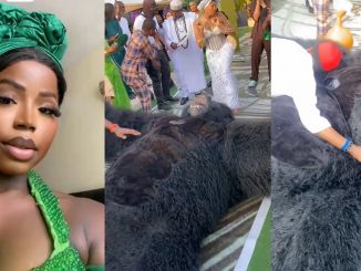 Lady stúnned after the person in a gorilla costume fa!nted while entertaining guests at a wedding (VIDEO)