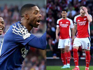 Arsenal falter as PSG edge first-leg 1-0
