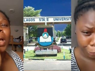 LASU biochemistry student cries after getting an 'F' despite studying, says university is a scam