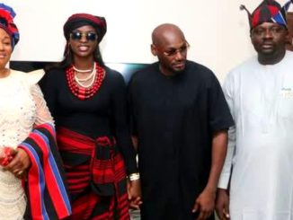 2Face Idibia's woman, Natasha rocks Idoma attire as he introduces her to his people