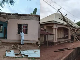 Adamawa Assembly visits Ganye after windstorm destroyed houses, offices